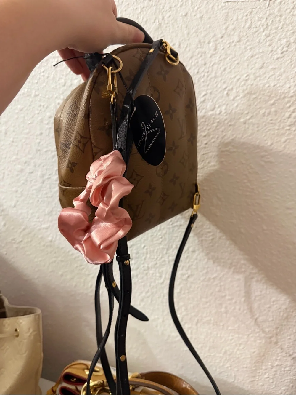 AUTHENTIC Louis Vuitton Monogram Mini Backpack in Two-Tone Brown